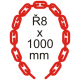 Bezpečnostná reťaz Ø 8mm x 1000mm