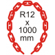 Bezpečnostná reťaz Ø 12mm x 1000mm