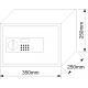 RS25.LCD elektronický trezor