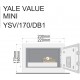 Yale Value Safe mini čierny