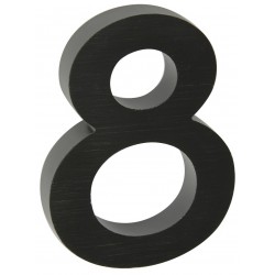 Číslo " 8 " 3D čierne 100mm