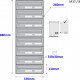 M37/8 RAL7035 modulová schránka