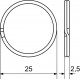 Krúžok na kľúče 25mm / sada 5ks / RVR.RX.25.KR.5KS