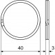 Krúžok na kľúče 40mm / sada 5ks / RVR.RX.40.KR.5KS