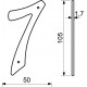 RN.105HR.7.AL.C číslo 105mm čierne "7"